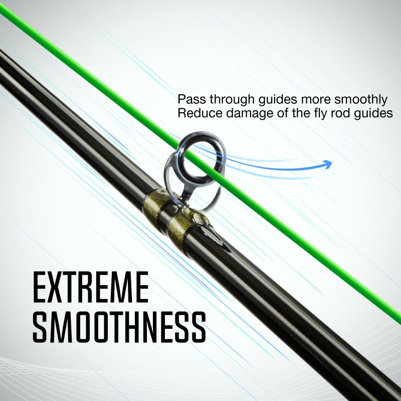 Piscifun Sword Fly Fishing Line with Welded Loop, Weight Forward Floating Fly Line, WF5wt, 100FT, Fruit Green - Image 4